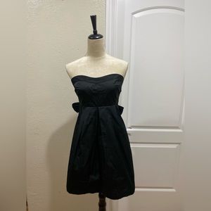 Theory Black Strapless Dress